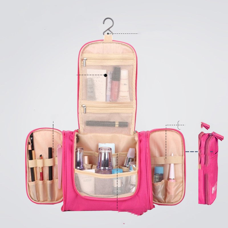 Travel waterproof cosmetic bag female travel storage bag Orange Apollo