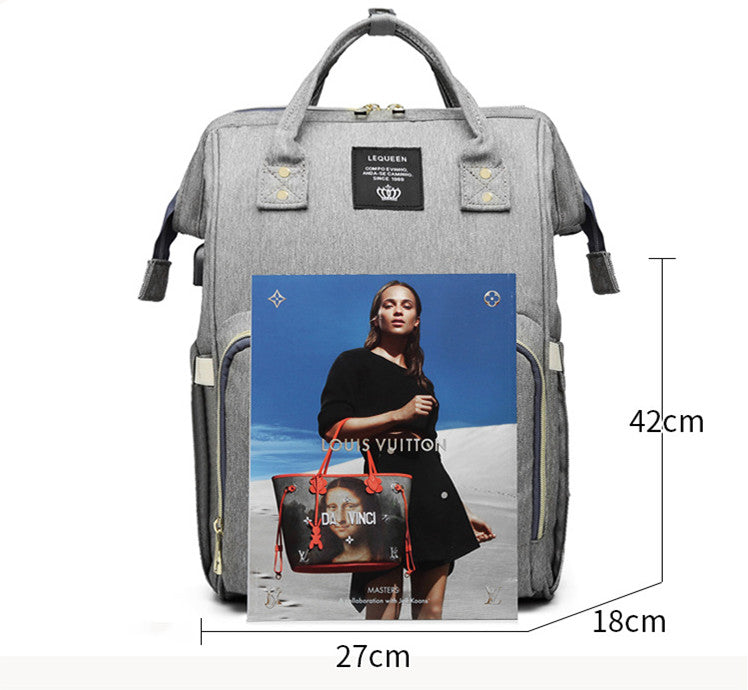 LEQUEEN Multifunctional Large Capacity Mummy Bag - Modern Lifestyle Shopping