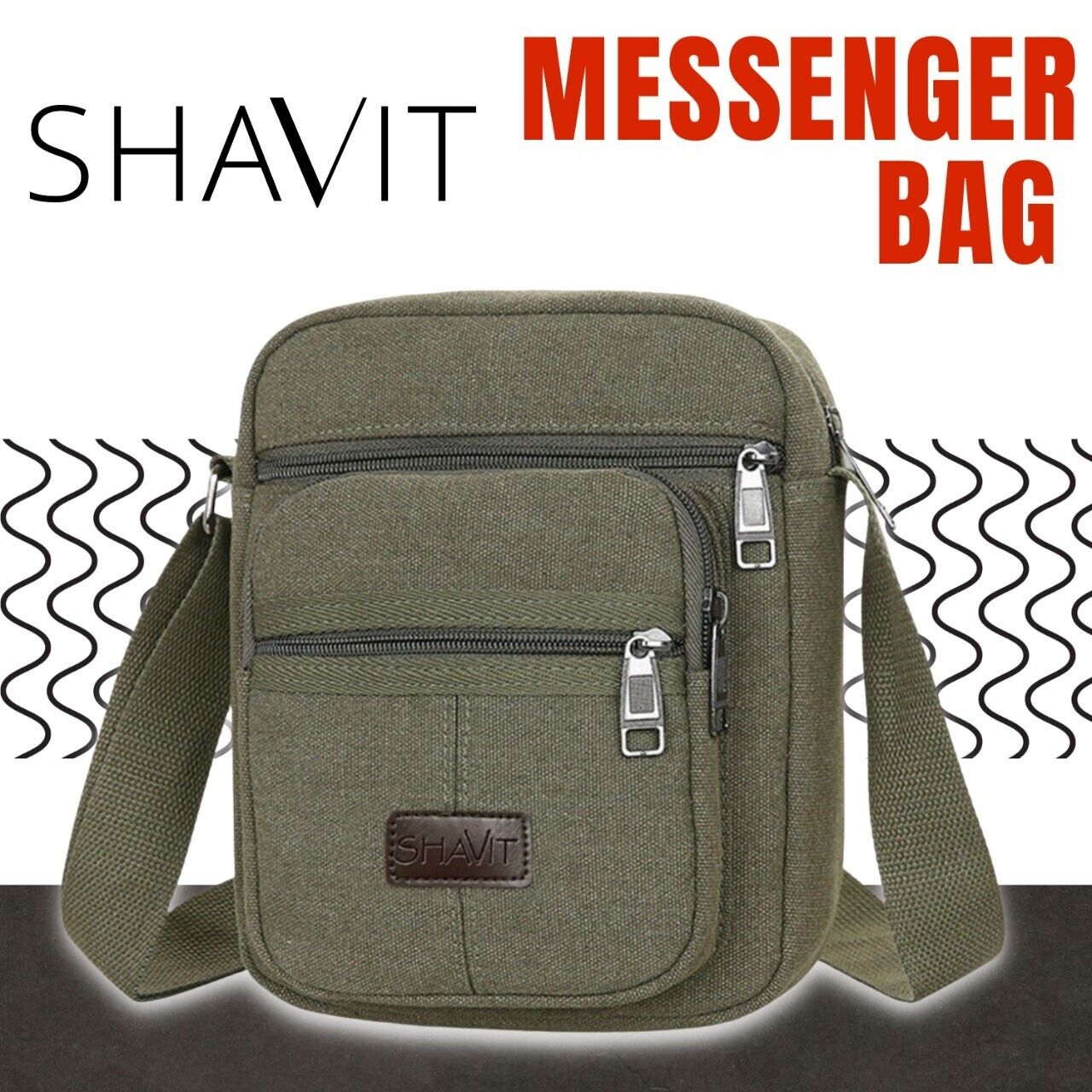 Messenger Bag Shoulder Bag Crossbody Canvas Bags Casual Satchel Vintage Bag Modern Lifestyle Shopping