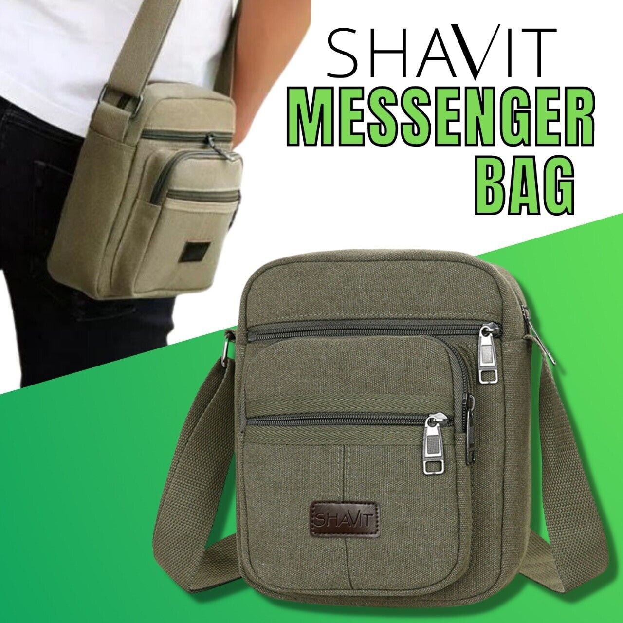 Messenger Bag Shoulder Bag Crossbody Canvas Bags Casual Satchel Vintage Bag Modern Lifestyle Shopping