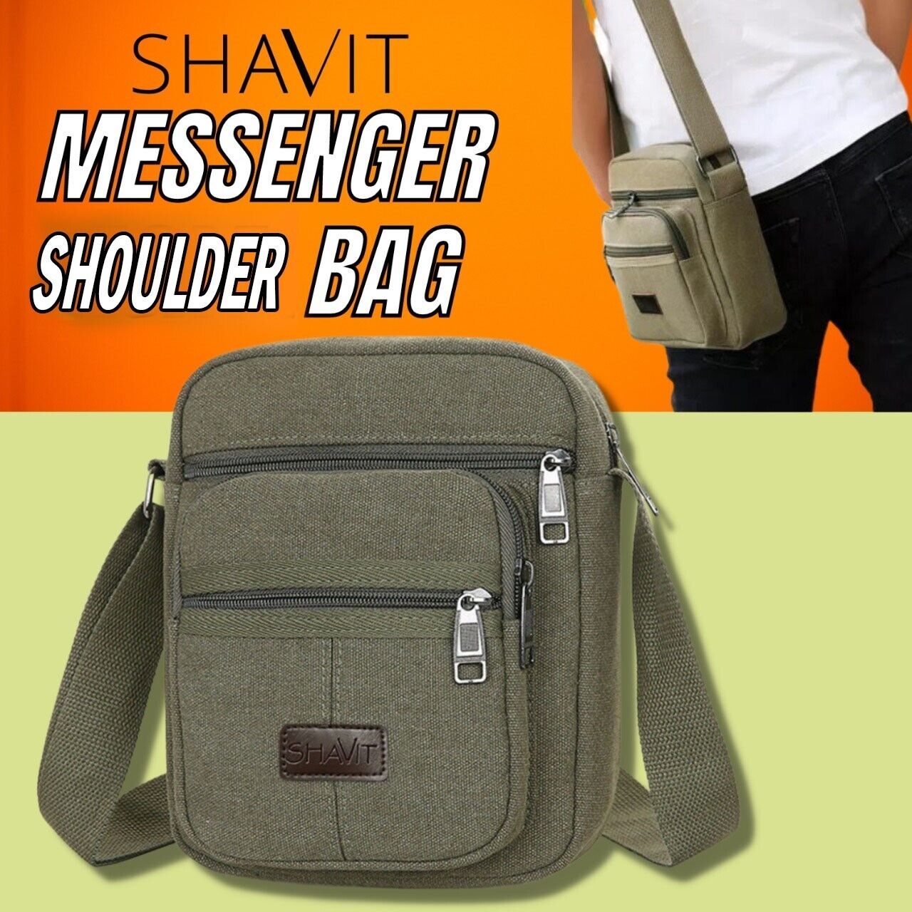 Men's Cross Body Bag Messenger Shoulder Book Bags School Casual Sport Work Bag Modern Lifestyle Shopping