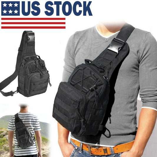 Men Tactical Sling Bag Chest Shoulder Backpack - Modern Lifestyle Shopping